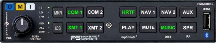 PMA8000G Audio Panel - Pacific Coast Avionics