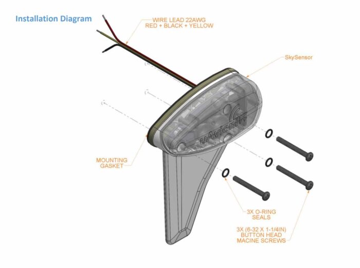 uAvionix skySensor Installation Diagram